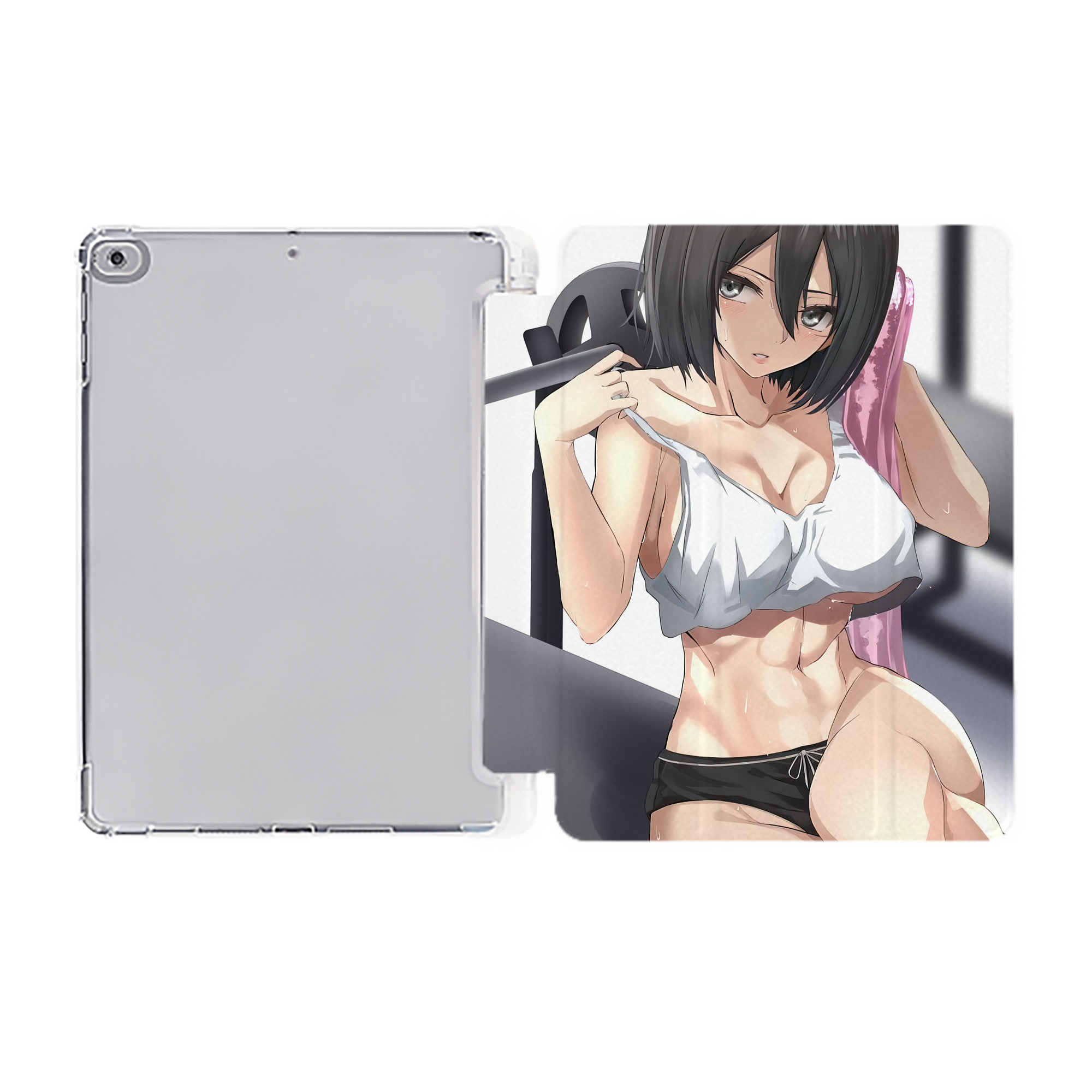 （画像用） 進撃の巨人 Attack on Titan IPad ケース ペン収納付き 三つ折りスタンド PUレザー×シリコン 対応機種9.5/10.5/10.9インチ